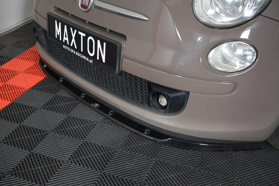 Maxton Design Fiat 500 Hatchback (Pre-Facelift) Front Splitter V.1