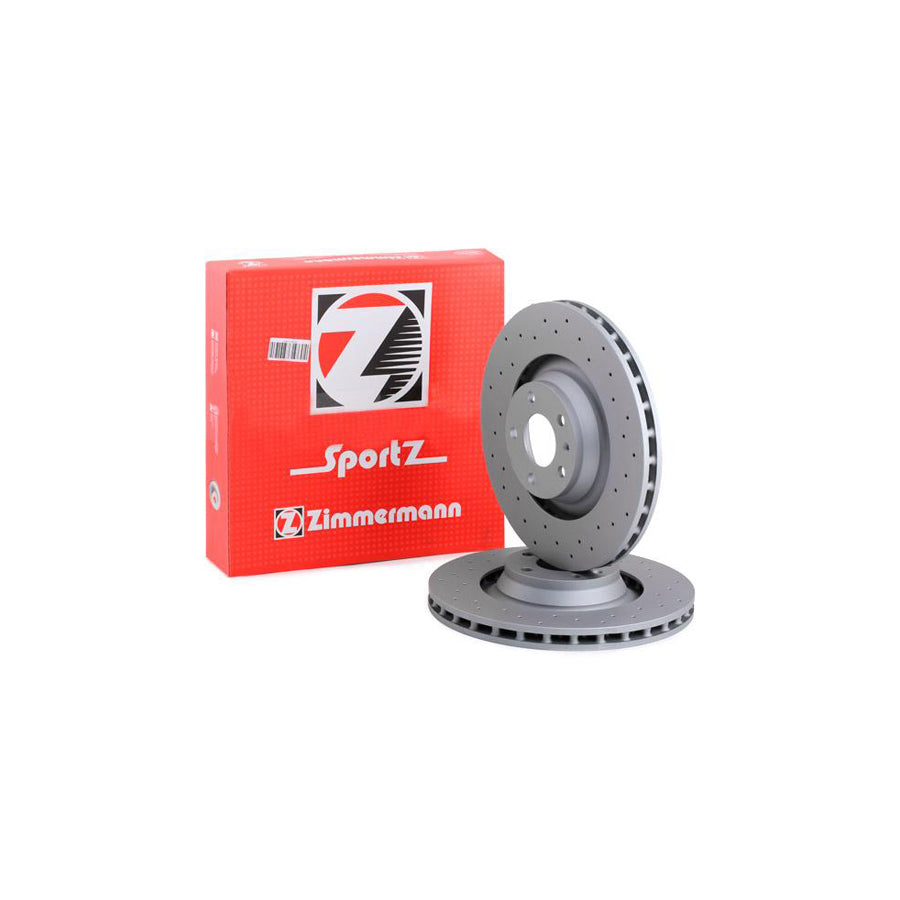 ZIMmERMANN SPORT COAT Z 100 3319 52 Brake Disc for AUDI A6 Externally Vented Perforated Coated High carbon