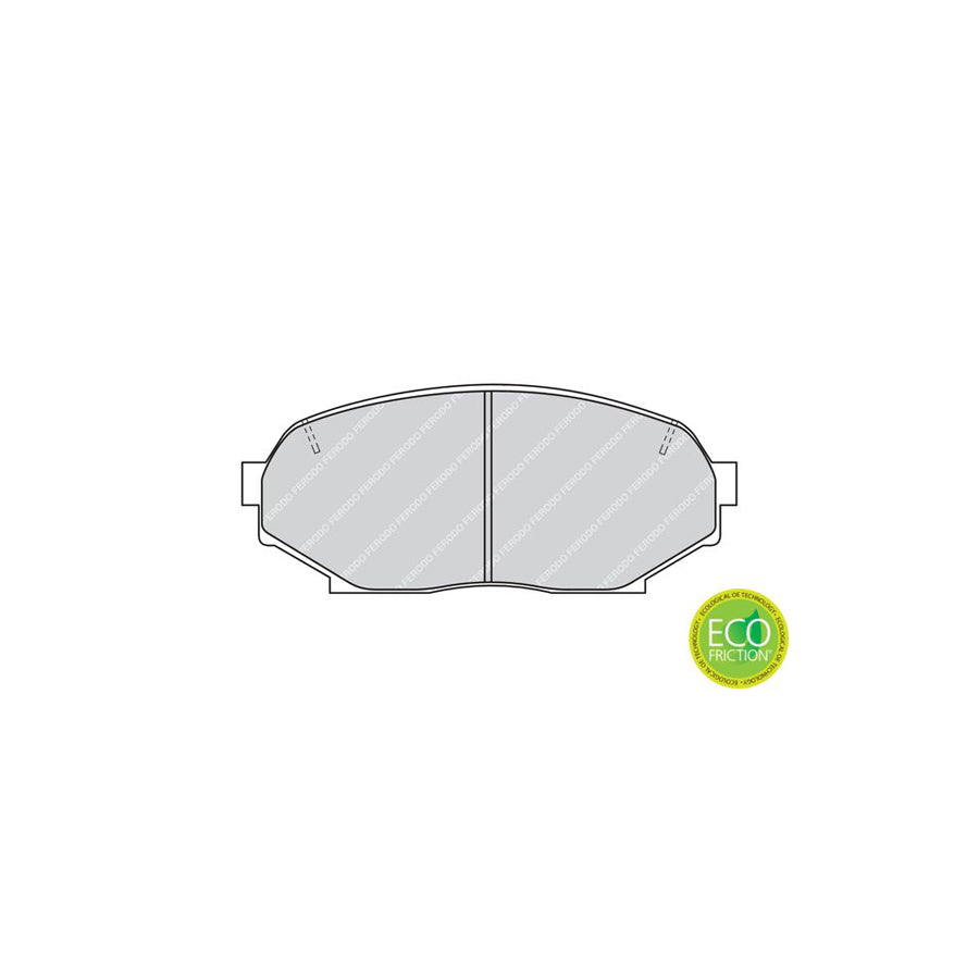 Ferodo Premier Eco Friction Fdb653 Brake Pad Set Not Prepared For Wear Indicator Without Accessories