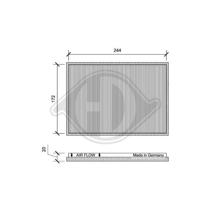 Diederichs Dci1161 Pollen Filter | Duco Car Parts UK Car Parts