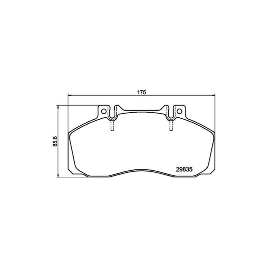 Hella 8DB 355 005 311 Brake Pad Set Prepared For Wear Indicator