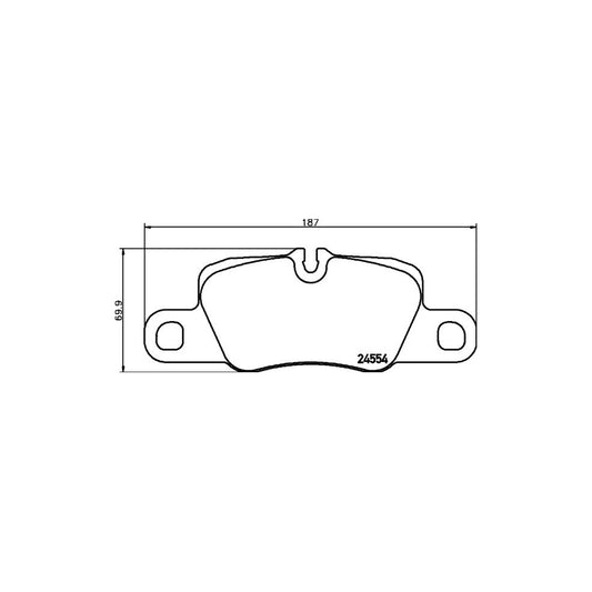 Hella 8DB 355 015 651 Brake Pad Set Prepared For Wear Indicator
