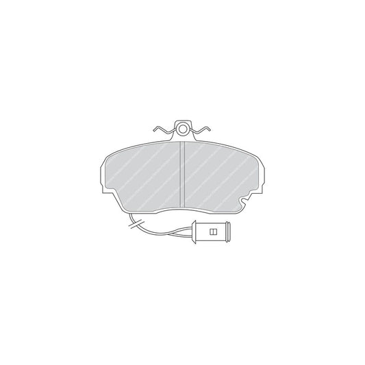 Ferodo Premier Fdb443 Brake Pad Set Incl Wear Warning Contact With Brake Caliper Screws