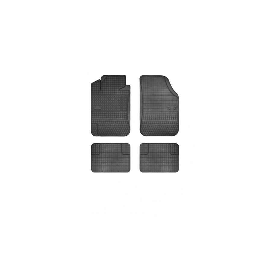 FROGUM Universal fit 0016 Floor mat set Elastomer, Front and Rear, Quantity: 4, Black