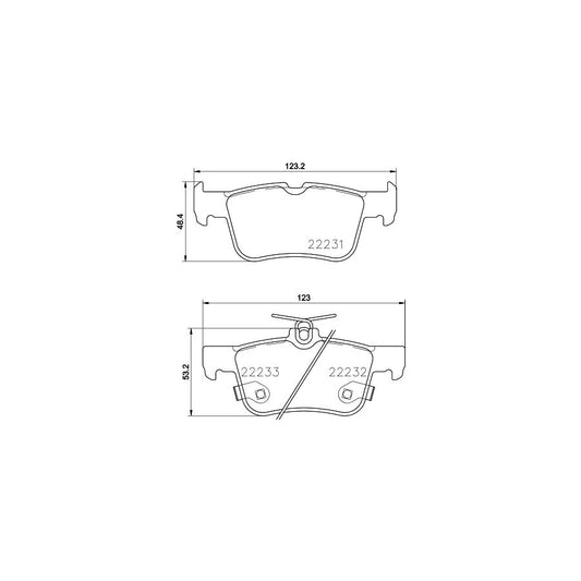 Hella 8DB 355 023 301 Brake Pad Set With Acoustic Wear Warning