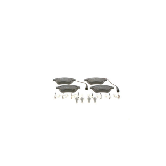 Bosch 0986494698 Brake Pad Set With Integrated Wear Sensor With Anti Squeak Plate With Bolts Screws With Accessories With Spring BP1693
