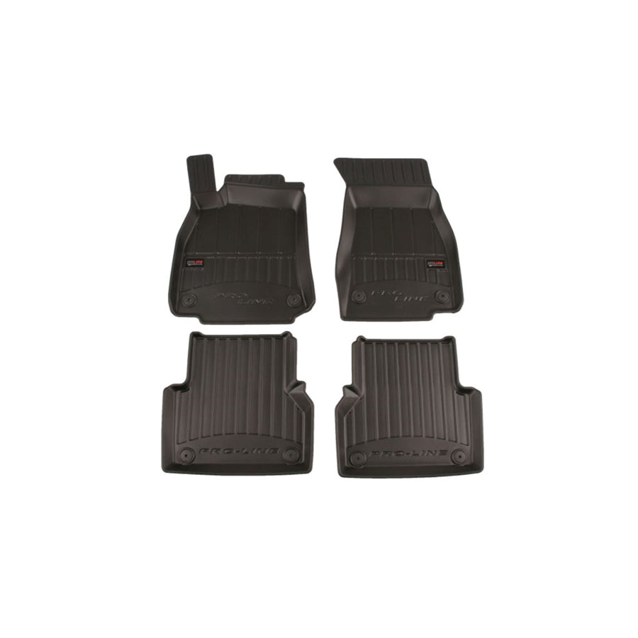 FROGUM 3D408357 Floor mat set for AUDI A6 Elastomer, Front and Rear, Quantity: 4, Black