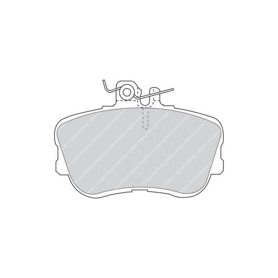 Ferodo Fqt854 Brake Pad Set Suitable For Mercedes Benz C Class Front Axle Excl Wear Warning Contact With Brake Caliper Screws
