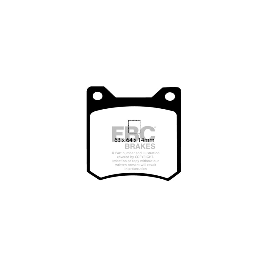 EBC PLK1449 De Tomaso Pantera Yellowstuff Pads and Brake Line Performance Pack 3 | Duco Car Parts UK Car Parts