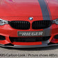 Rieger 00088086 BMW 4 Series F32 F33 F36 Front Splitter - Glossy Black