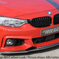 Rieger 00088086 BMW 4 Series F32 F33 F36 Front Splitter - Glossy Black