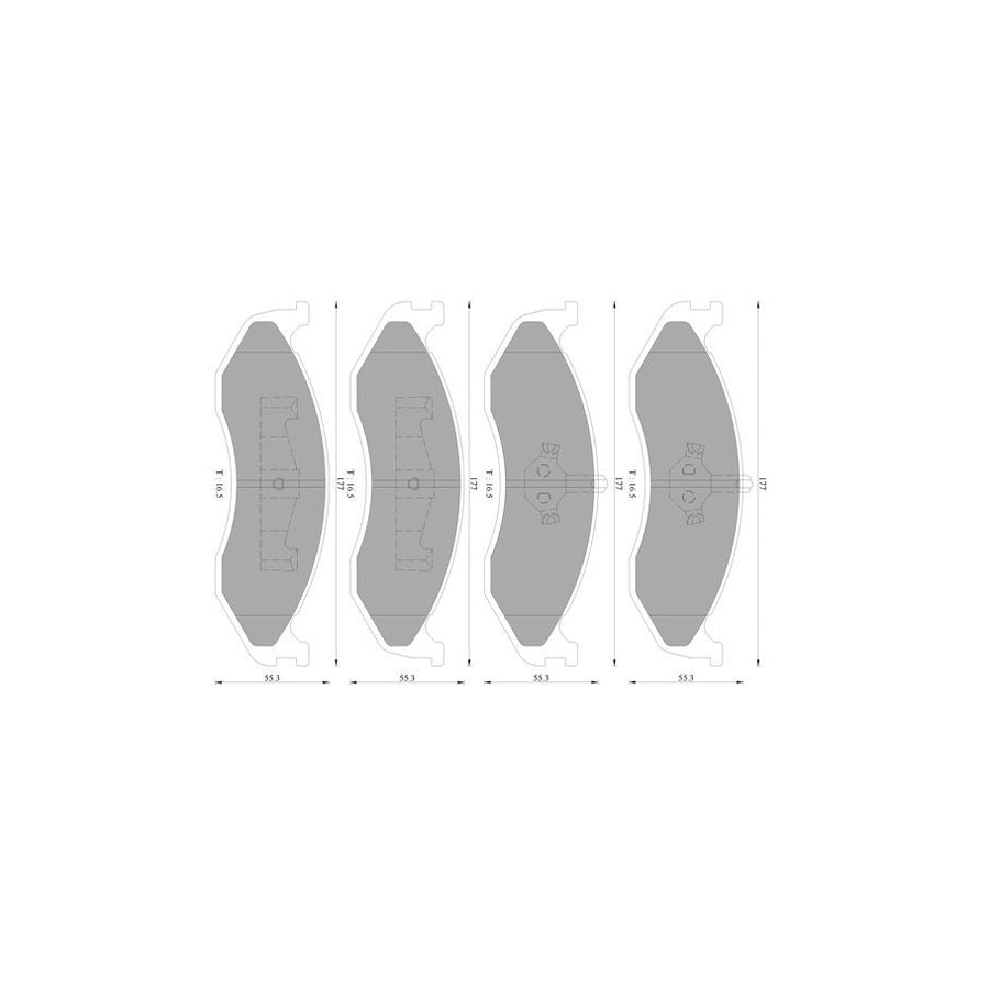 Bosch 0986Ab3079 Brake Pad Set With Anti Squeak Plate With Piston Clip BP3079N