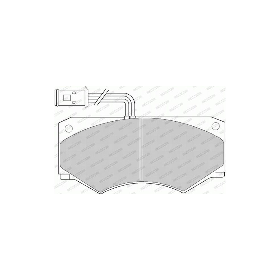 Ferodo Premier Fvr516 Brake Pad Set For Iveco Daily Incl Wear Warning Contact Without Accessories
