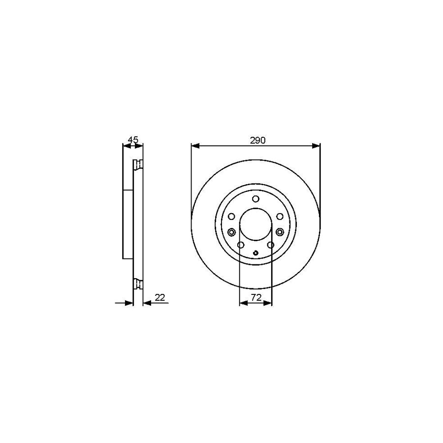 BOSCH 0 986 479 474 Brake Disc for MAZDA MX 5 III NC Vented Oiled