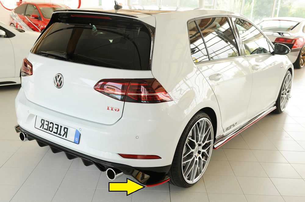 Rieger 00059519 VW Mk7 Golf GTI-TCR Right Rear Side Splitter