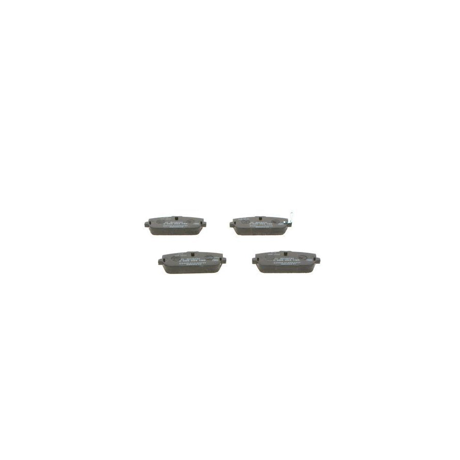 Bosch 0986494190 Brake Pad Set With Acoustic Wear Warning With Anti Squeak Plate BP1136