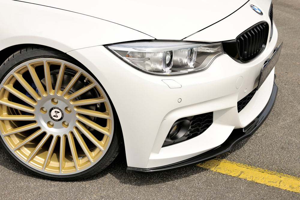 Rieger 00088086 BMW 4 Series F32 F33 F36 Front Splitter - Glossy Black