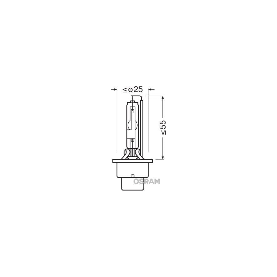OSRAM XENARC COOL BLUE INTENSE 66250CBI Bulb, spotlight D2R (gas discharge tube) 85V 35W P32d-3 6000K Xenon