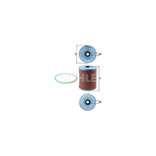 MAHLE ORIGINAL OX 79D Oil Filter Filter Insert