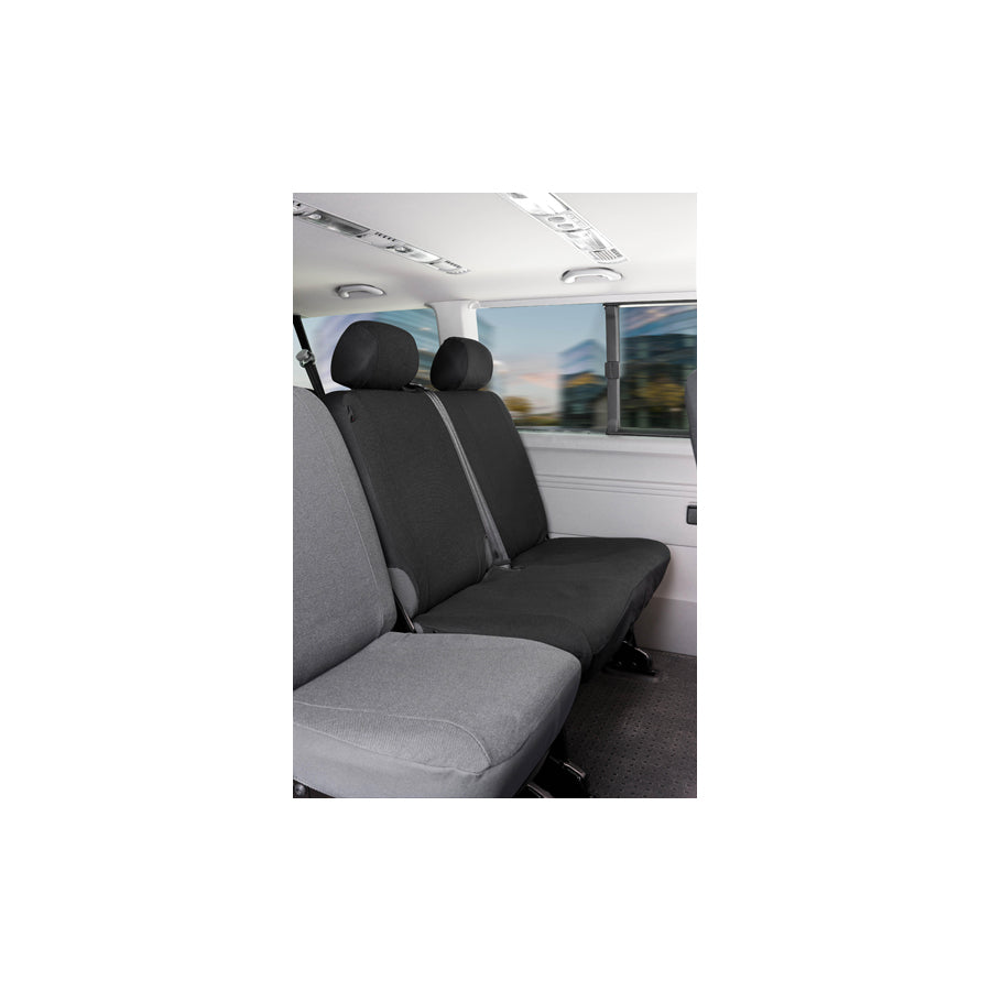 WALSER 10521 Car seat cover for VW TRANSPORTER Grey, Polyester, Front