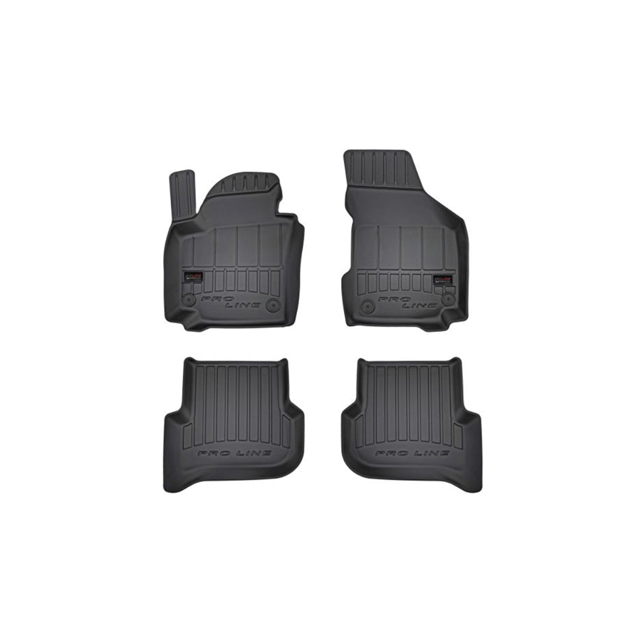FROGUM 3D407244 Floor mat set for SEAT Altea (5P1) Elastomer, Front and Rear, Quantity: 4, Black