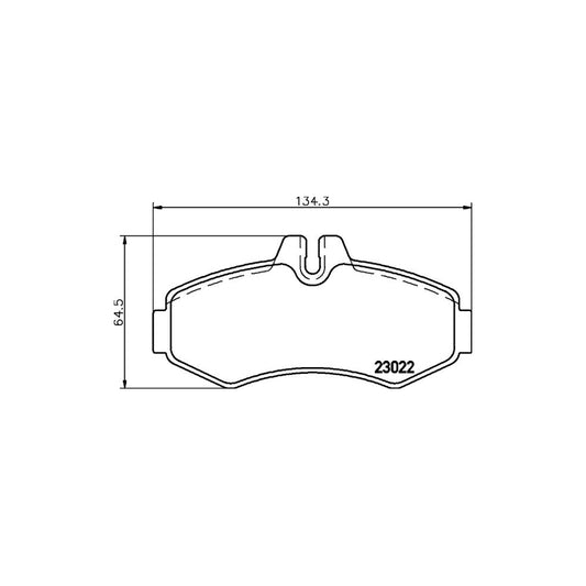 Hella 8DB 355 008 631 Brake Pad Set Prepared For Wear Indicator