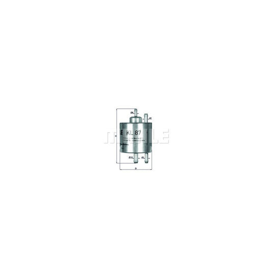 MAHLE ORIGINAL KL 51 Fuel filter In-Line Filter