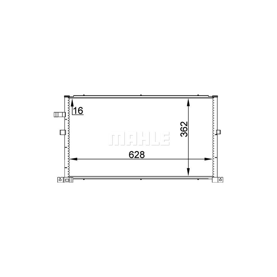 MAHLE ORIGINAL AC 296 000P Air conditioning condenser for FORD MONDEO without dryer