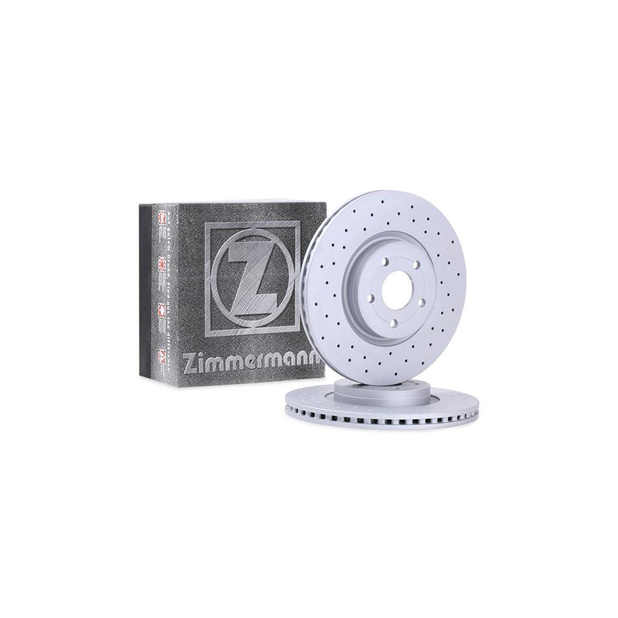 ZIMmERMANN SPORT COAT Z 250 1372 52 Brake Disc Internally Vented Perforated Coated