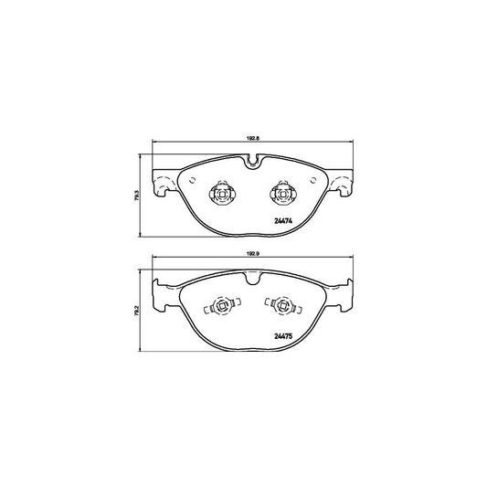 Hella 8DB 355 015 701 Brake Pad Set Not Prepared For Wear Indicator