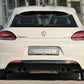 Rieger 00088085 VW 13 Mk3 Scirocco Rear Diffuser for Twin Tailpipe Left & Right - Glossy Black