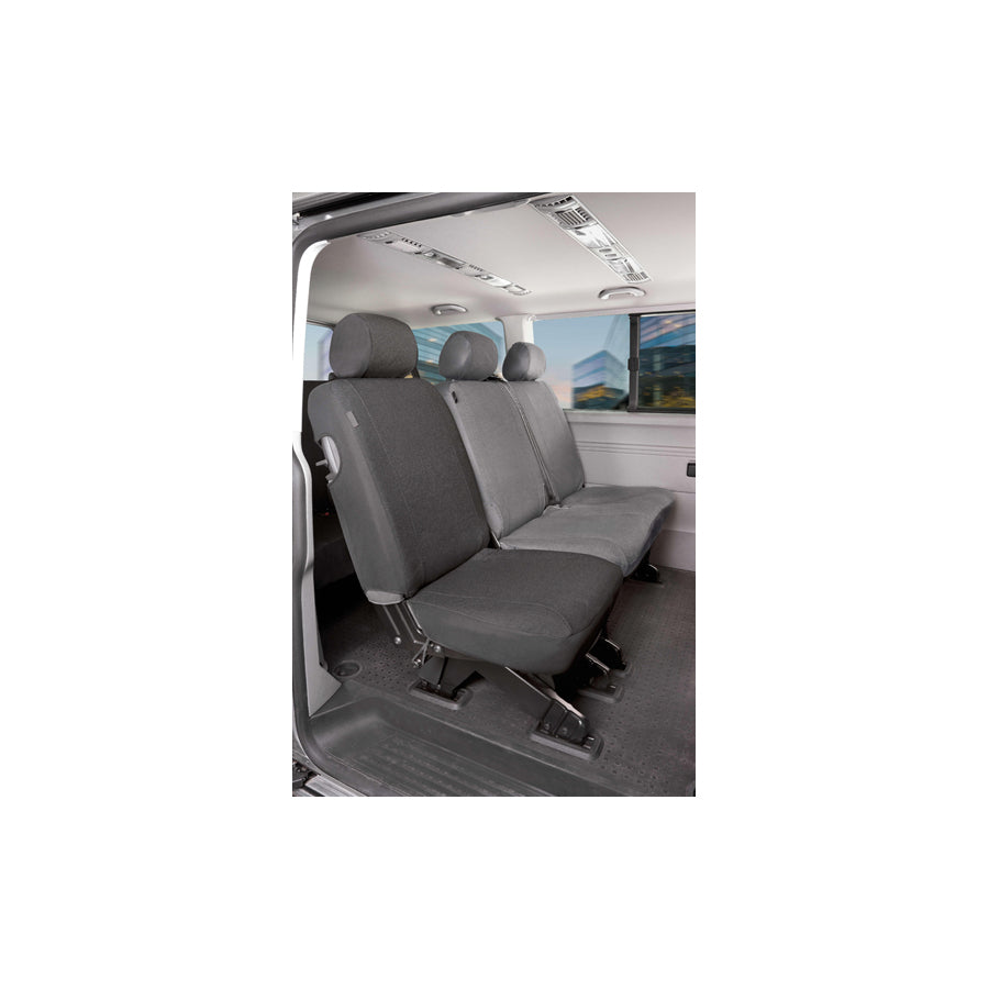 WALSER 10519 Car seat cover for VW TRANSPORTER Anthracite, Polyester, Rear