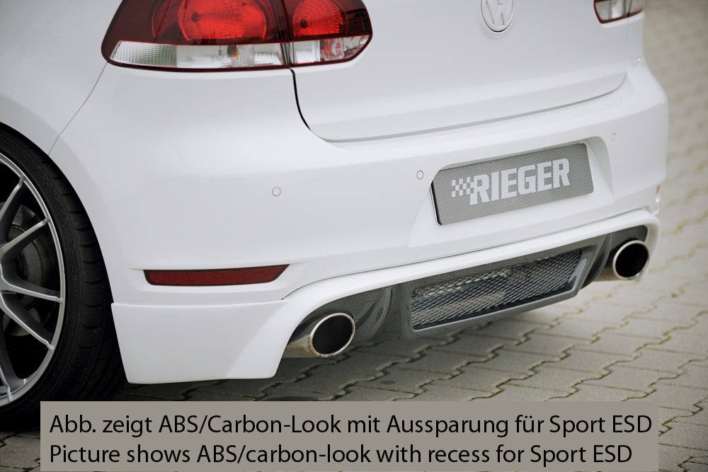 Rieger 00059526 VW Mk6 Golf GTI Rear Diffuser