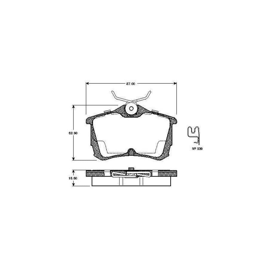 Bosch 0986Tb2341 Brake Pad Set For Honda Accord Excl Wear Warning Contact With Accessories
