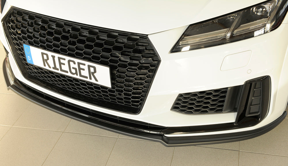 Rieger 00055180 Audi 8J-FV 8S Front Splitter (TT & TTS) -  Matte Black