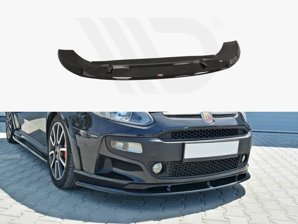 Maxton Design FI-PU-EVO-AB-FD1T Front Splitter V.1 Fiat Punto Evo Abarth (2010-2014)fits | Duco Car Parts UK Car Parts