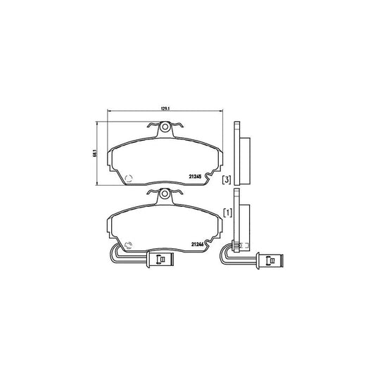 Brembo P 28 014 Brake Pad Set