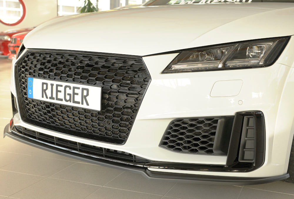 Rieger 00055180 Audi 8J-FV 8S Front Splitter (TT & TTS) -  Matte Black