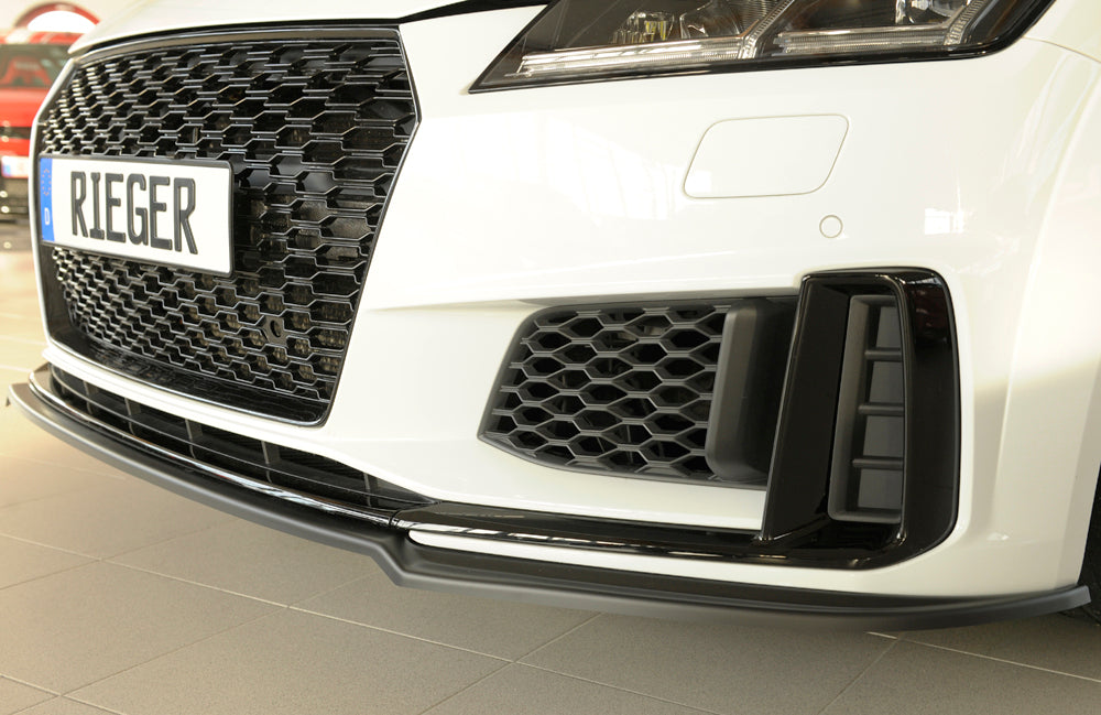 Rieger 00055180 Audi 8J-FV 8S Front Splitter (TT & TTS) -  Matte Black