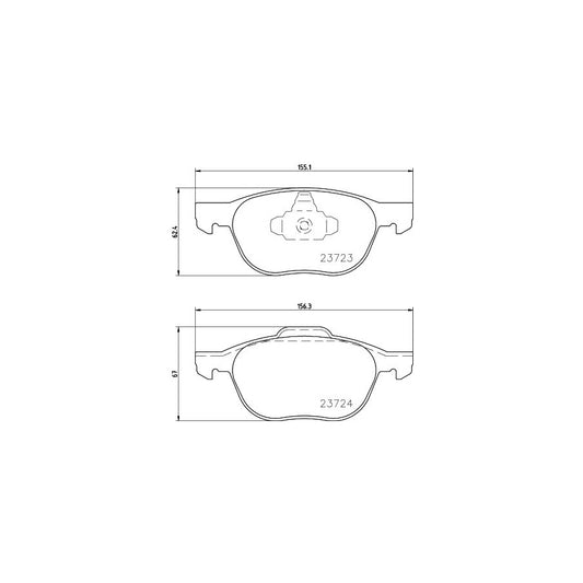 Hella 8DB 355 011 191 Brake Pad Set Not Prepared For Wear Indicator