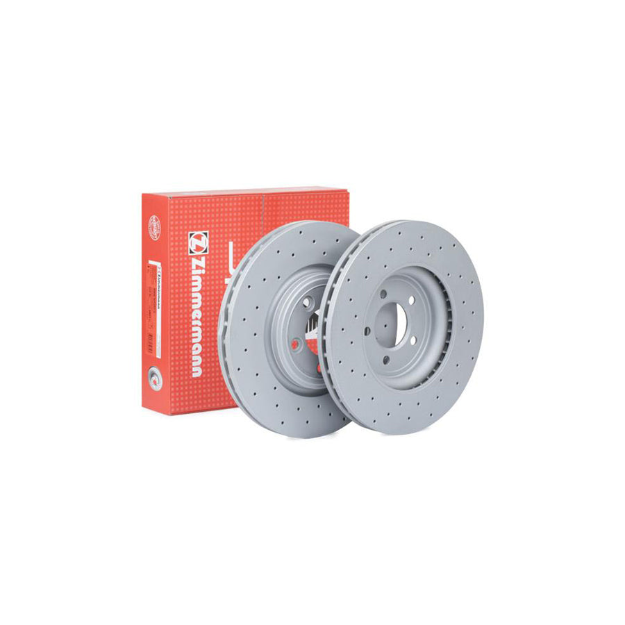 ZIMmERMANN SPORT COAT Z 290 2263 52 Brake Disc Internally Vented Perforated Coated High carbon