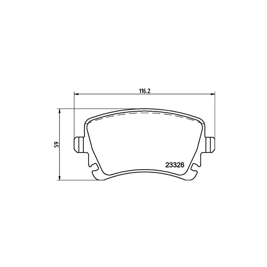Hella 8DB 355 011 531 Brake Pad Set Incl Wear Warning Contact With Brake Caliper Screws With Accessories