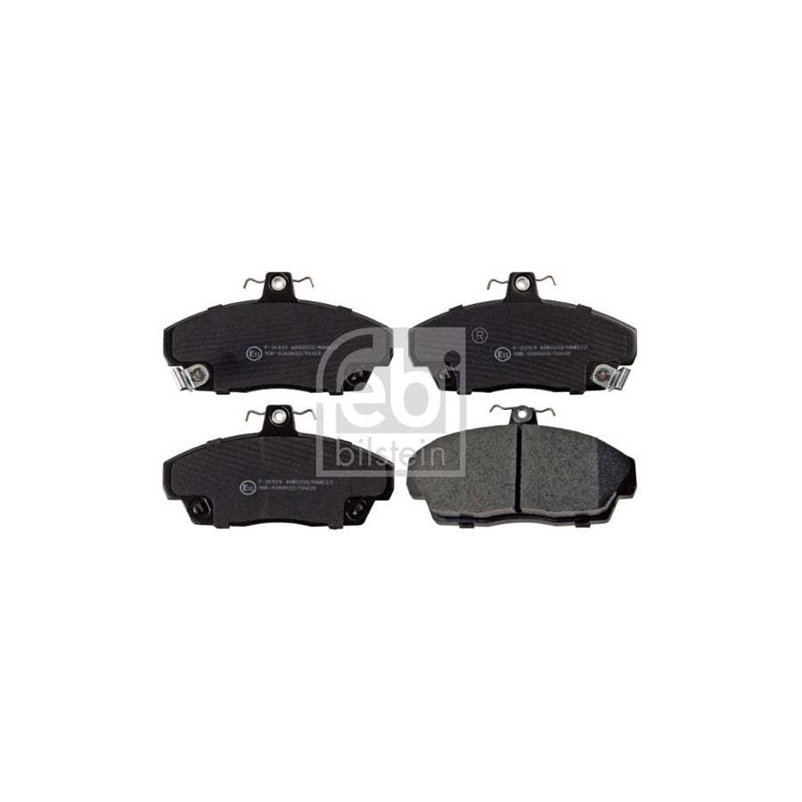 Febi Bilstein 16114 Brake Pad Set Front Axle With Acoustic Wear Warning