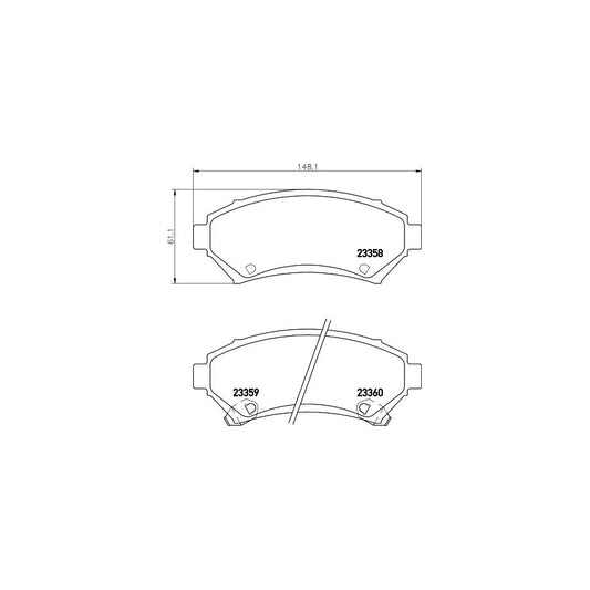 Hella 8DB 355 016 951 Brake Pad Set With Acoustic Wear Warning