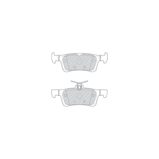 Ferodo Fdb4695 Brake Pad Set For Peugeot 308 Premier Eco Friction Not Prepared For Wear Indicator Without Accessories