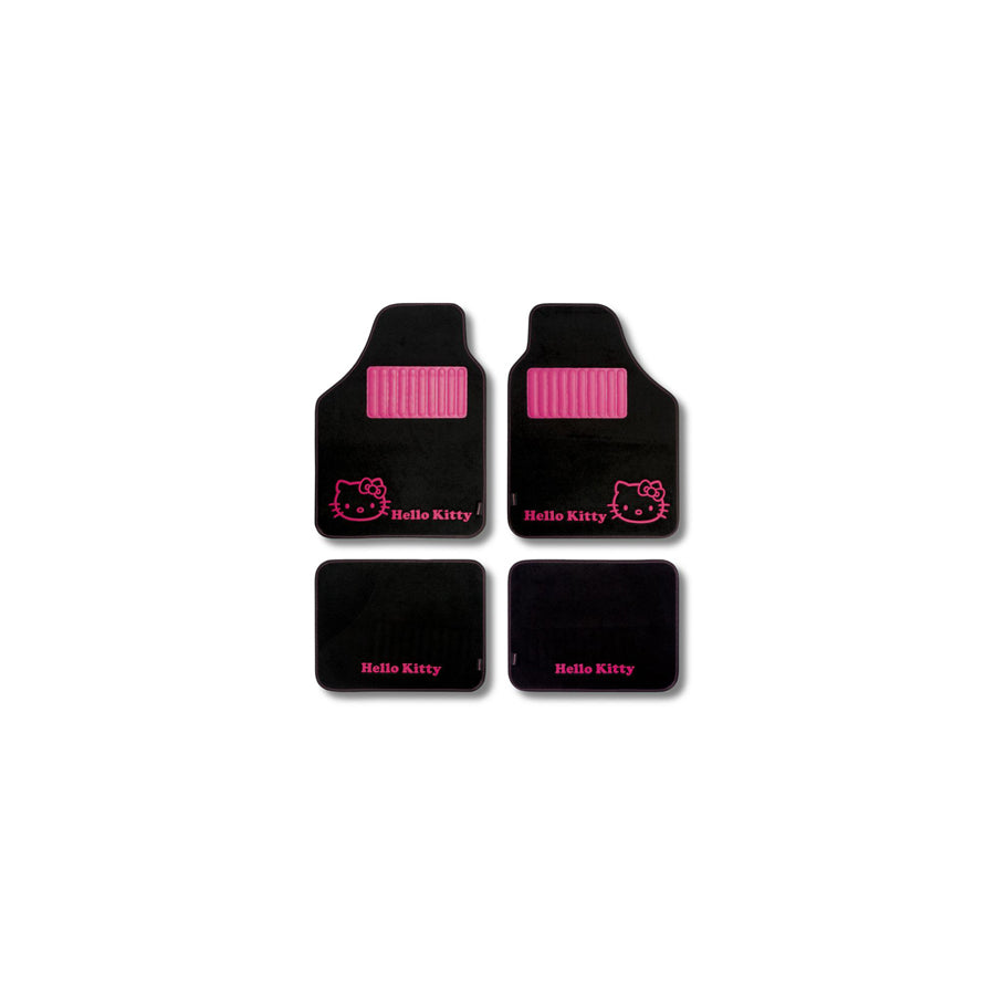 HELLO KITTY Universal fit KIT3013 Floor mat set Polyester, Front and Rear, Black