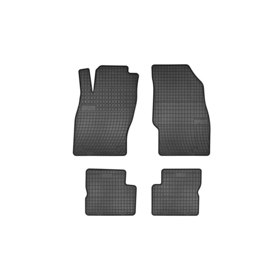 FROGUM Tailored 0692 Floor mat set Elastomer, Front and Rear, Quantity: 4, Black, (LHD)