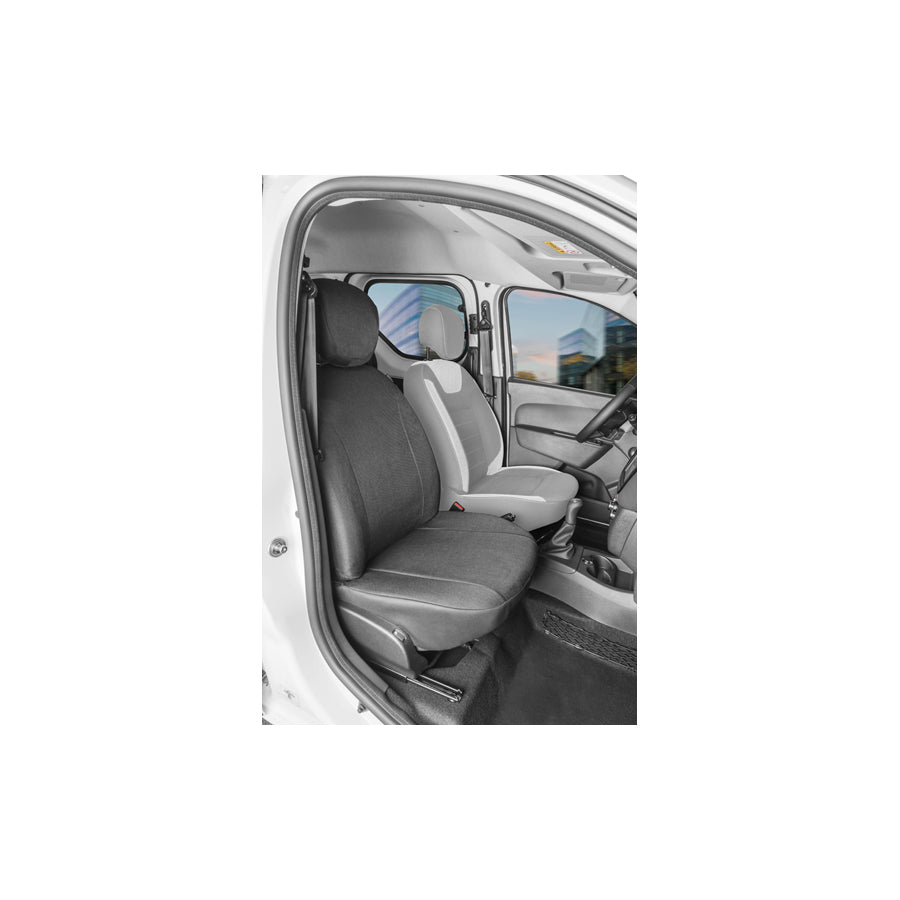 WALSER 10545 Car seat cover for DACIA DOKKER Grey, Polyester, Front