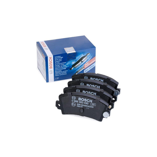Bosch 0986463490 Brake Pad Set With Acoustic Wear Warning With Anti Squeak Plate BP638