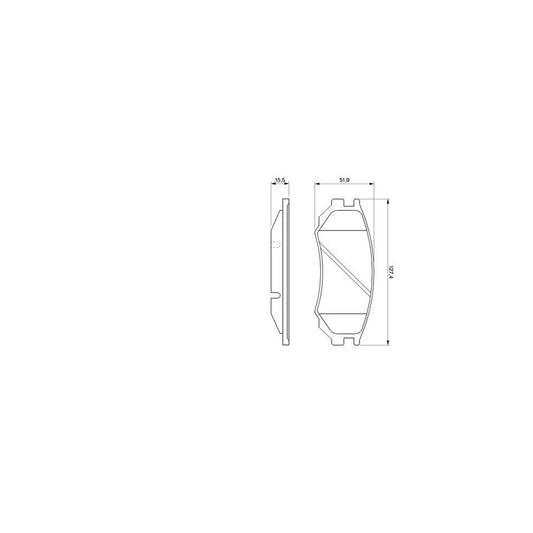 Bosch 0986424254 Brake Pad Set Incl Wear Warning Contact With Mounting Manual BP122